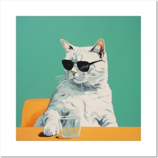 Cool Cat in Sunglasses Posters and Art